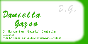 daniella gazso business card
